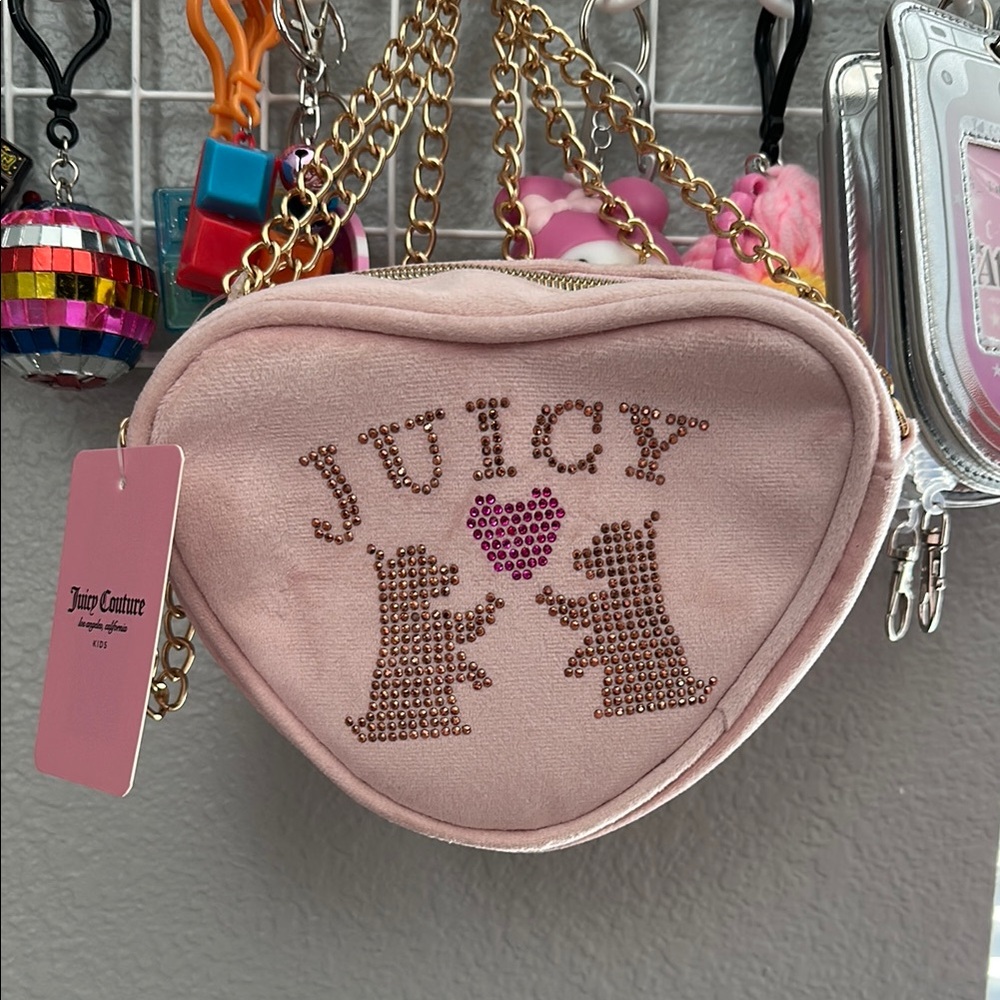 Juicy Couture mini Pink Heart-Shaped Bag
